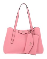Guess Eco Brenton Girlfriend Satchel Schultertasche Tasche Pink