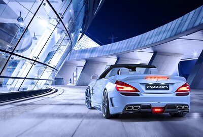 Cars piecha design mercedes avalange gtr r231 modified Desk Mat Stitched