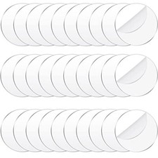 30 Pieces Acrylic Disc Clear Acrylic Circle Blanks Round Acrylic Sheets Trans...