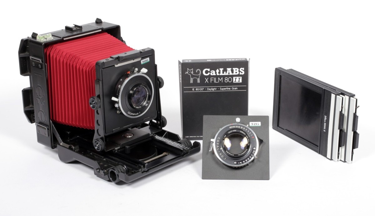 TOYO 45CF フィルムカメラ Toyo 45CF 4X5 Ultralight Camera w/ 150mm + 210mm Lenses +