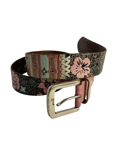 New Fossil Belt Embossed Stations Multicolor Womens Tooled Southwestern 40\