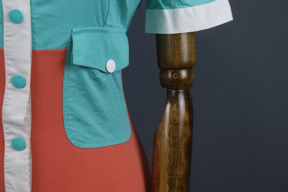 Camisa VERSUS GIANNI VERSACE Azul Manga Corta Abotonada Talla 24/38 Foto 4 de 4