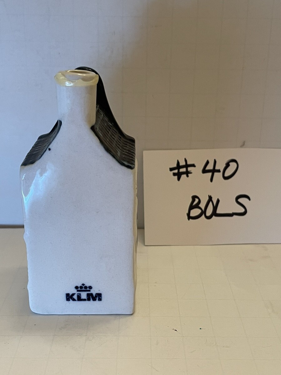 Vintage KLM Airlines Blue Delft House #40 Bols Distillery Empty | eBay