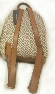 Tommy Hilfiger Backpack Brown / Tan With Medallion Accent  display picture 2