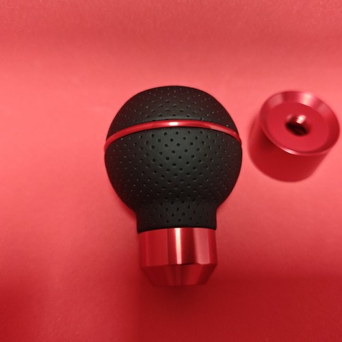 RED LEATHER 6S SPORT SHIFT GEAR KNOB for FOCUS MK1 MK2 FIESTA RS ST 2.5 TURBO SE - Picture 5 of 7