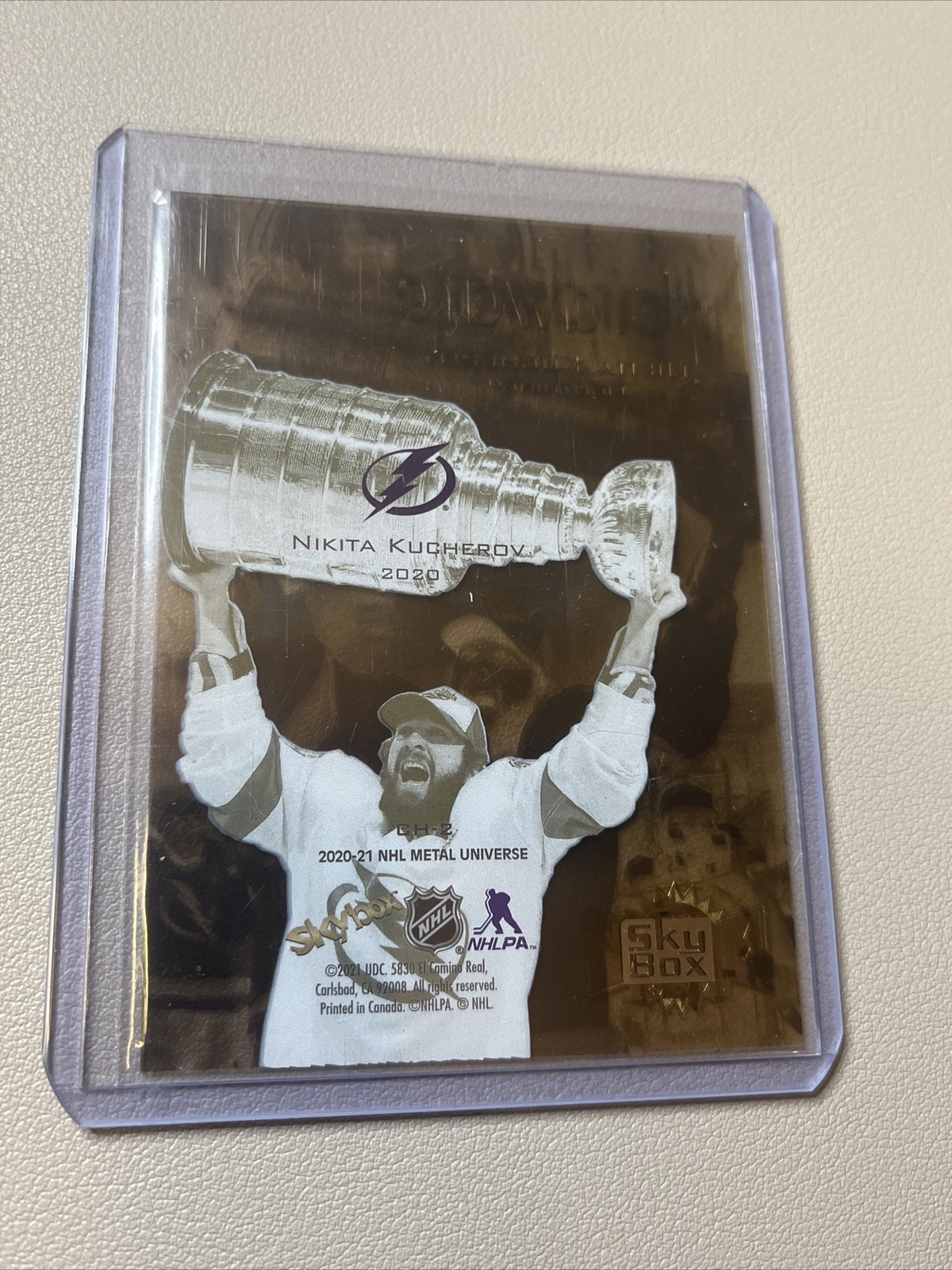 Nikita Kucherov 202021 Skybox Metal Universe Hardware CH2 Tampa Bay