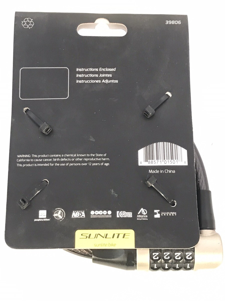 SUNLITE COMBINATION LOCK POWER SHIELD Cable 10mm x 6' COIL