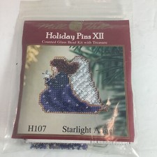 Mill Hill Holiday Pin counted Glass Bead Christmas Angel Cross Stitch Kit, New
