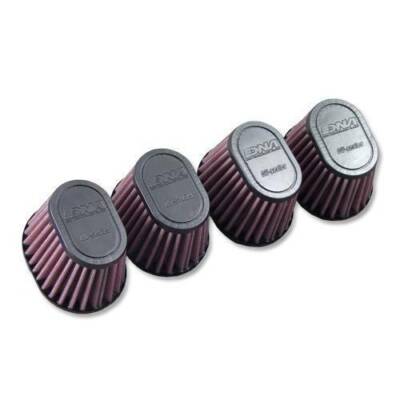 DNA Filters Oval Clamp/Oval Einlass: 54mm Länge: 68mm Luftfilter 4er-Set 
