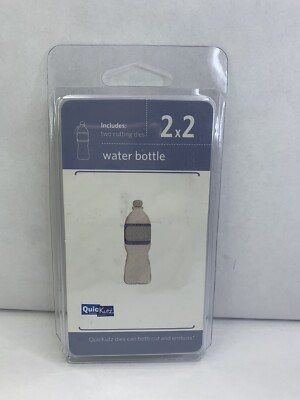 Quickutz Embossing Pad Water Bottle 2 X 2 KS-1002 Double Die NEW