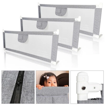 MARKENLOS 150/180/200cm Bettgitter für Baby Rausfallschutz Bettschutzgitter Baby