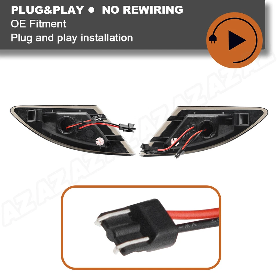 2Pcs For Mercedes Benz R-Class R320 R350 R500 R63 W251 AMG LED Turn Signal Light Foto 4 de 4