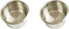 3.5 inches Jumbo Stainless Steel Drop-In Cup Holder 2 Pieces Cups Table New