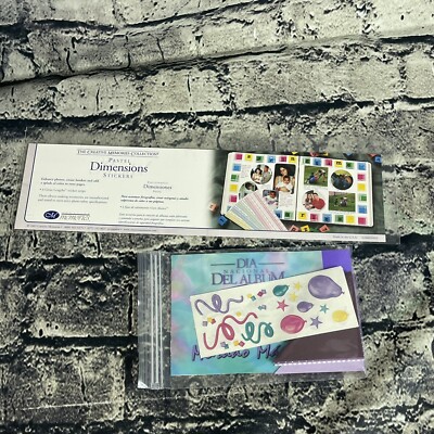 Creative Memories PASTEL DIMENSIONS & Balloons Stickers With Corner Cut Outs