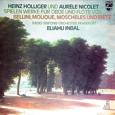 Play Oboe and Flute Works by Bellini etc : Holliger & Nicolet