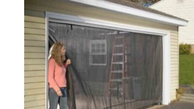 #ad 16#x27; x 8#x27; Garage Screen Includes Zipper amp; Storage Kit Easy Assembly Easy Pa... $314.39
