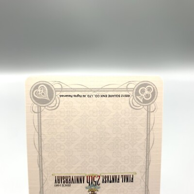 Playing Arts edition 1/2/3 トランプ Final Fantasy 25th Anibersary Playing cards Trump 7 Seven