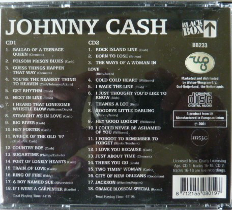 Johnny Cash - A Boy Named Sue (2xCD, Comp) - Bild 2 von 4