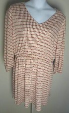 NEW Nine West GEO Print Stretch Short DRESS Ladies XXL Plus NWT Pockets