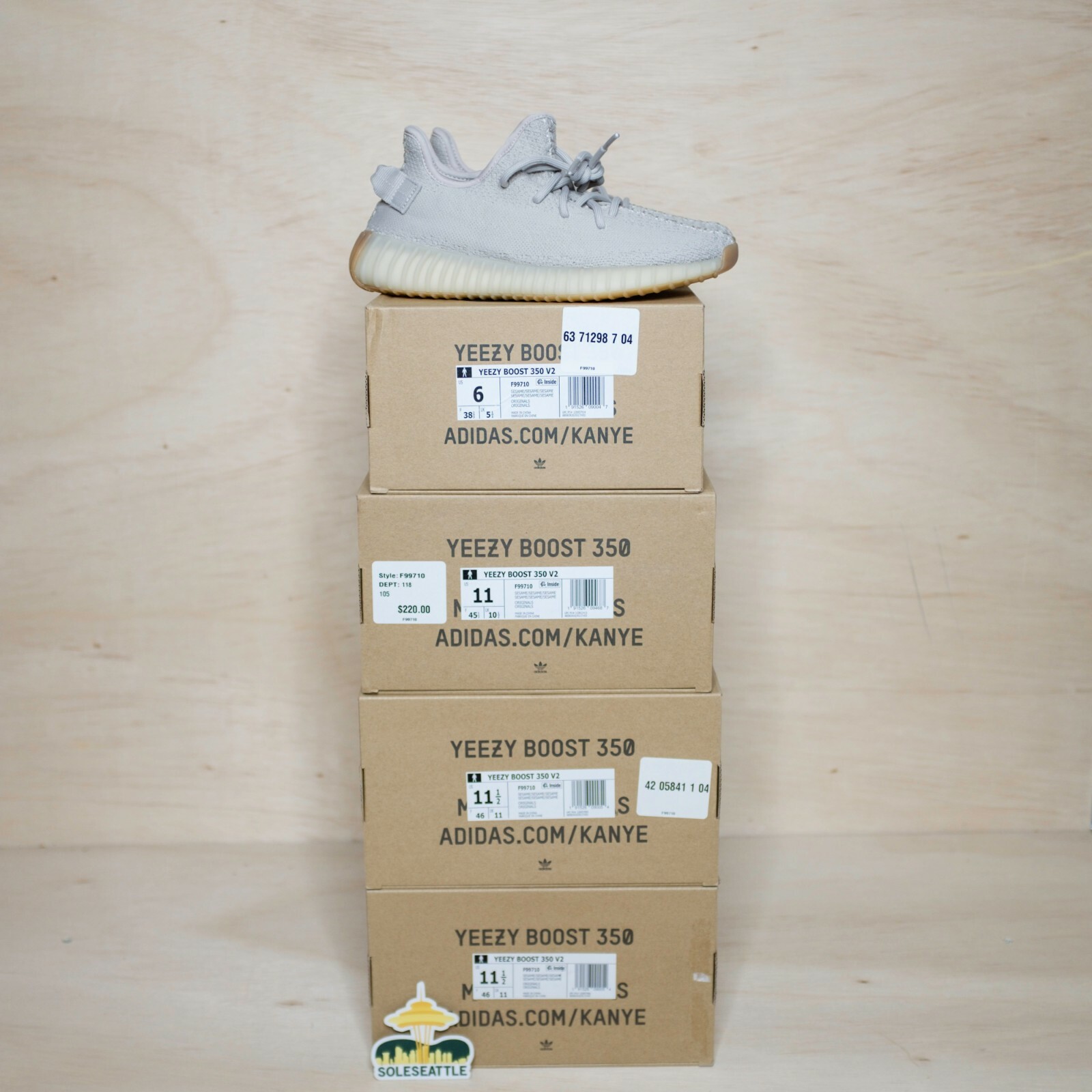yeezy sesame size 12