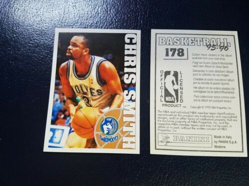 1995 - 1996 NBA Panini Italian Basketball Stickers 1-250 BLACK BACK YOU PICK - Picture 178 of 250