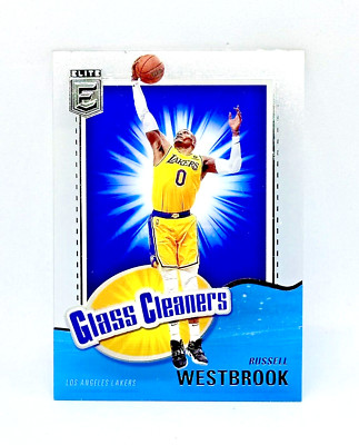 2021-22 Panini Elite Glass Cleaners Russell Westbrook #10 Los Angeles Lakers