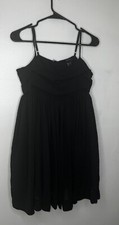 NWT Forever 21 Spaghetti Straps Sheer Black Baby Doll Dress Size Large