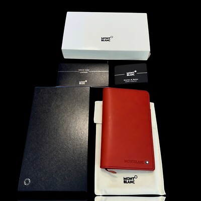 MONTBLANC *D&N* Leder Mappe 1er Etui Notizbuch Agenda 4cc Brieftasche Wallet -31