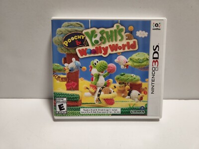 Poochy & Yoshi's Woolly World (Nintendo 3DS) Original Case & Manual Only NFR