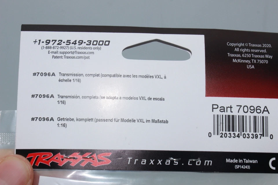 Traxxas  TRX 7096 A  PRO Built Getriebe VXL Revo 1:16  komplett   NEU OVP - Bild 4 von 4
