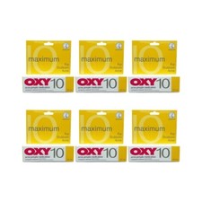 6 Packs OXY 10 Stubborn Acne Pimple Medication Treatment 25g Benzoyl Peroxide