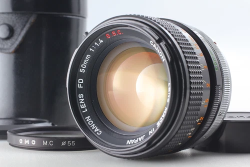 Tested [MINT w/ case] Canon FD 50mm f1.4 SSC Standard MF Lens for SLR From JAPAN