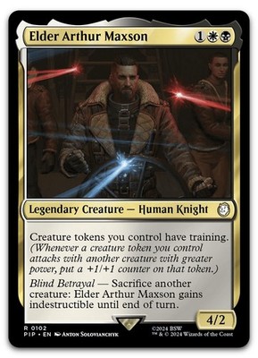 Elder Arthur Maxson #102 (NM) Fallout PIP Magic MTG