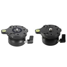 Tripod Leveling Base Half Ball Quick Tilted up and Down 15 Degrees Any Direction