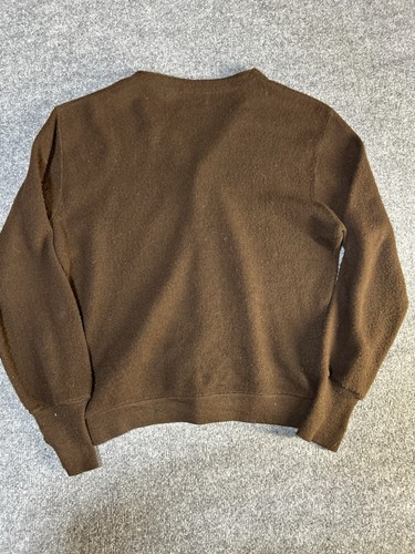Felpa vintage anni 80/90 Sears acrilico marrone taglia donna M boxy fit accogliente - Foto 2 di 5