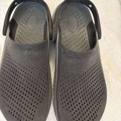 Crocs Literide 360 Clog Unisex Black Slip-On Slingback Comfort - 8 Men/10 Women