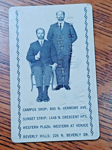 1963 Eddy Ford Credit Card Zeidler & Zeidler Gentleman Fashion Store Motif JRR51