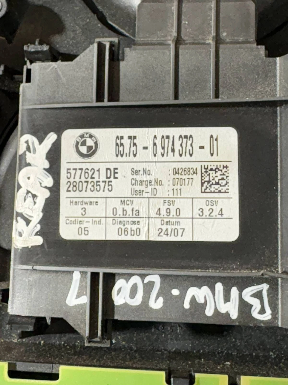 Ultrasonic alarm module label 65756974373