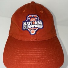 Clemson Tigers 2016 National Champion Adjustable Baseball Cap Hat Orange Legacy
