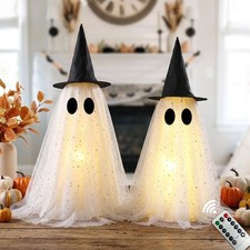 Halloween Ghost Decorations,Spooky Crafts for 21.7inches, White