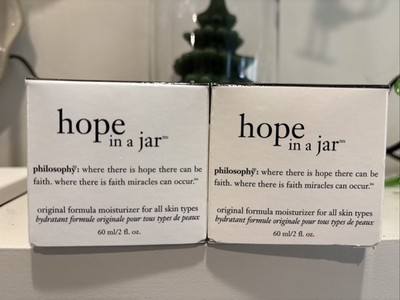 Philosophy Hope In a Jar Original Formula Moisturizer FOR ALL SKIN 2 Oz Lot Of 2