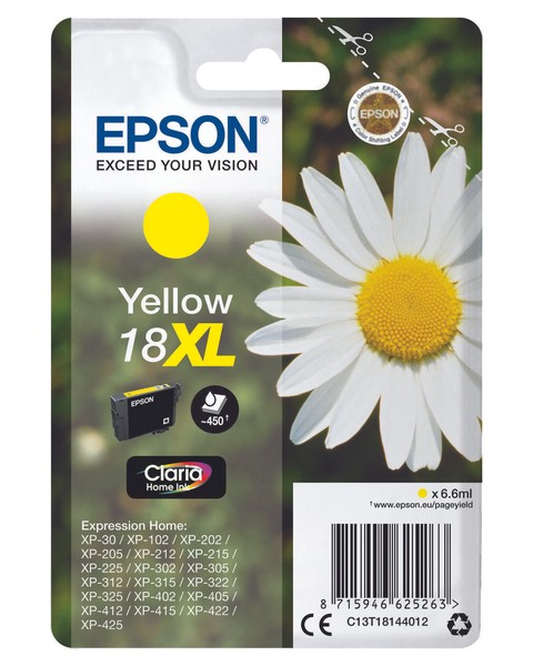 Epson Original 18XL GäNseblüMchen Druckerpatrone - Gelb (C13T18144012)-image