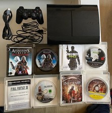 PlayStation 3 Super Slim 500GB - Komplettset mit Controller & 4 Spielen