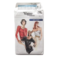 Vogue 7109 Pattern Misses Evening Top Size 12 14 16 Easy Uncut FF Vintage 1987