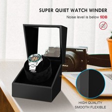 Automatic Rotation Watch Winder Single Storage Display Case Box Quiet Motor Gift