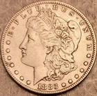 1883-S Morgan Silver Dollar  - Looks AU -  UNIMPOSSIBLE FIND!