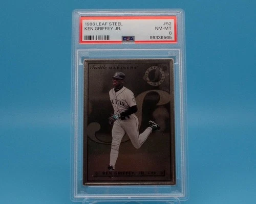 Ken GRIFFEY Jr. 1996 Leaf Steel PSA 8