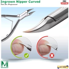 Toenail Clipper Curved for Ingrown Thick Nails Wide Jaw Toe Nail Cutter
