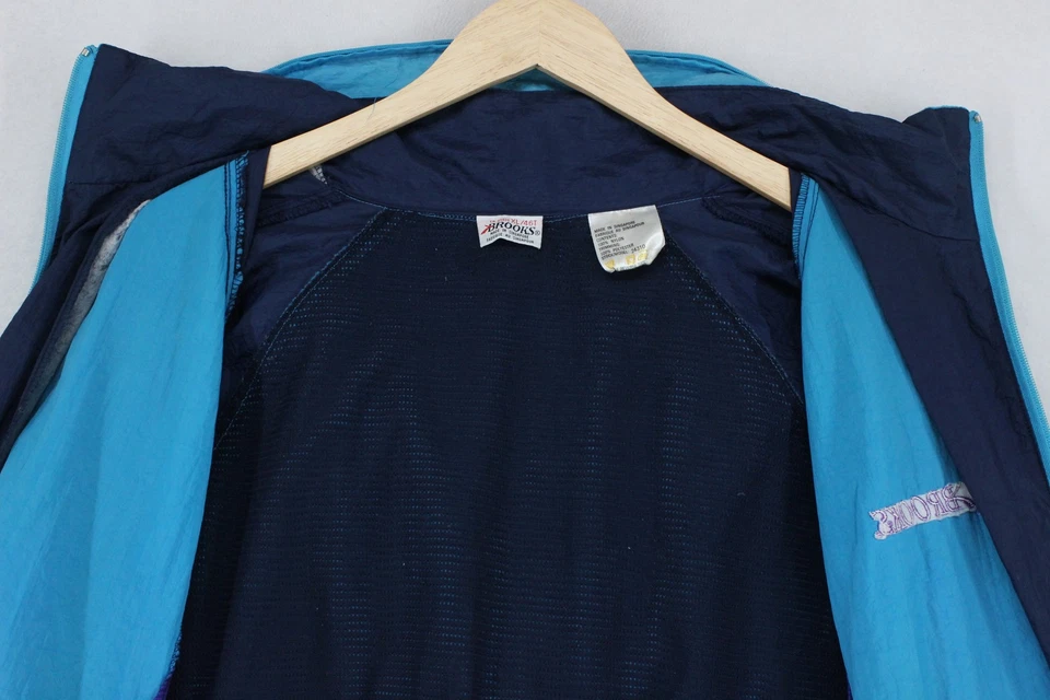 Vintage Brooks Track Jacket Mens Size XL Multicoloured Shell Oversized 90s Retro - Image 4 of 4