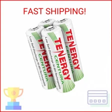 Tenergy AA Rechargeable Batteries 2000mAh Pre-Charged Low Self Discharge for Rem